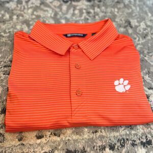 Cutter & Buck Mens Clemson Polo Collegiate XLT